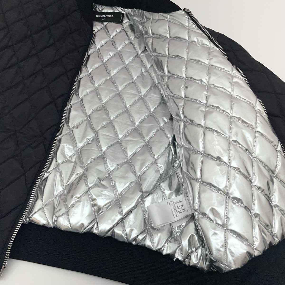 【中古】DSQUARED2 | ディースクエアード キルティングジャケット S74AM1626 ブラック サイズ：44【尾張小牧店】