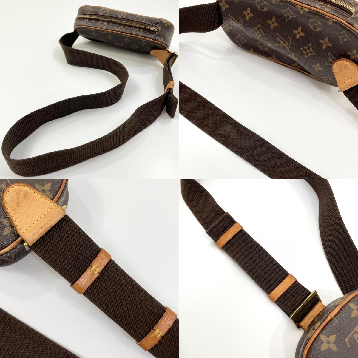 【中古】LOUIS VUITTON | ルイ・ヴィトン ポシェットガンジュ モノグラム ボディバッグ M51870 ブラウン【尾張小牧店】