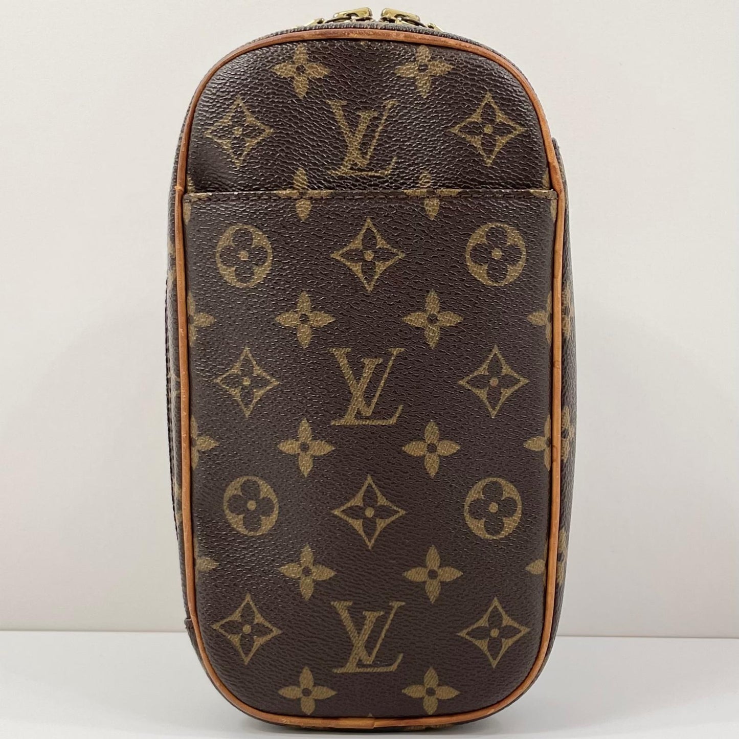 【中古】LOUIS VUITTON | ルイ・ヴィトン ポシェットガンジュ モノグラム ボディバッグ M51870 ブラウン【尾張小牧店】