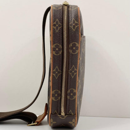 【中古】LOUIS VUITTON | ルイ・ヴィトン ポシェットガンジュ モノグラム ボディバッグ M51870 ブラウン【尾張小牧店】