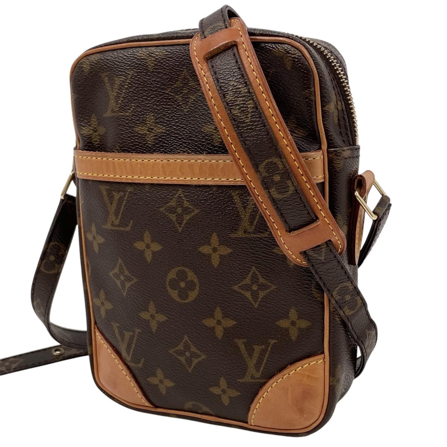 【中古】LOUIS VUITTON | ルイ・ヴィトン ダヌーブ モノグラム ショルダーバッグ M45266 ブラウン【尾張小牧店】