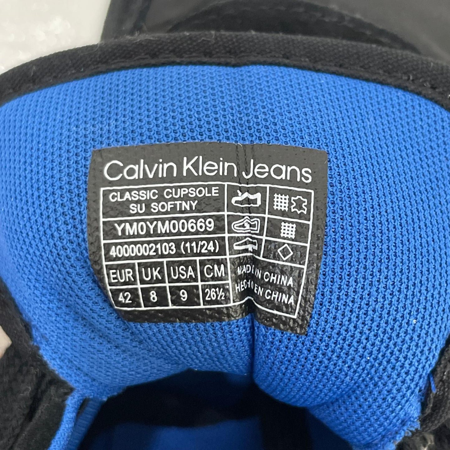 Calvin Klein | カルバンクライン CLASSIC CUPSOLE LOE LACE UP スニーカー ブラック 26.5cm