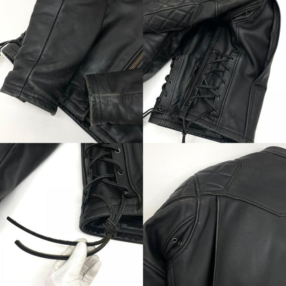 【中古】KADOYA | カドヤ EVO/ﾊﾟﾃﾞｯﾄﾞ ライダースジャケット ブラック サイズ：L【尾張小牧店】