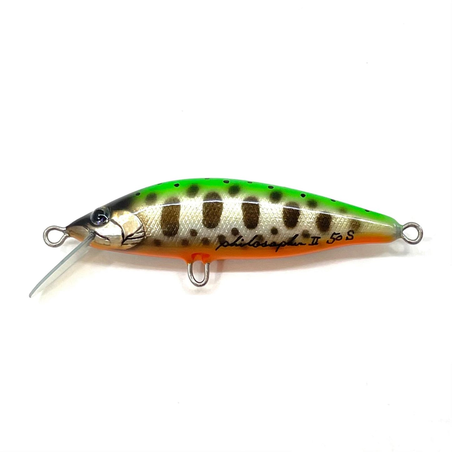 【フィッシング/釣り/釣具/ルアー】 YANO MINNOW WORKS | ヤノミノーワークス フィロソファー II 50S チャートグリーンドック ヤマメ ダークブラックパーOB【尾張小牧店】