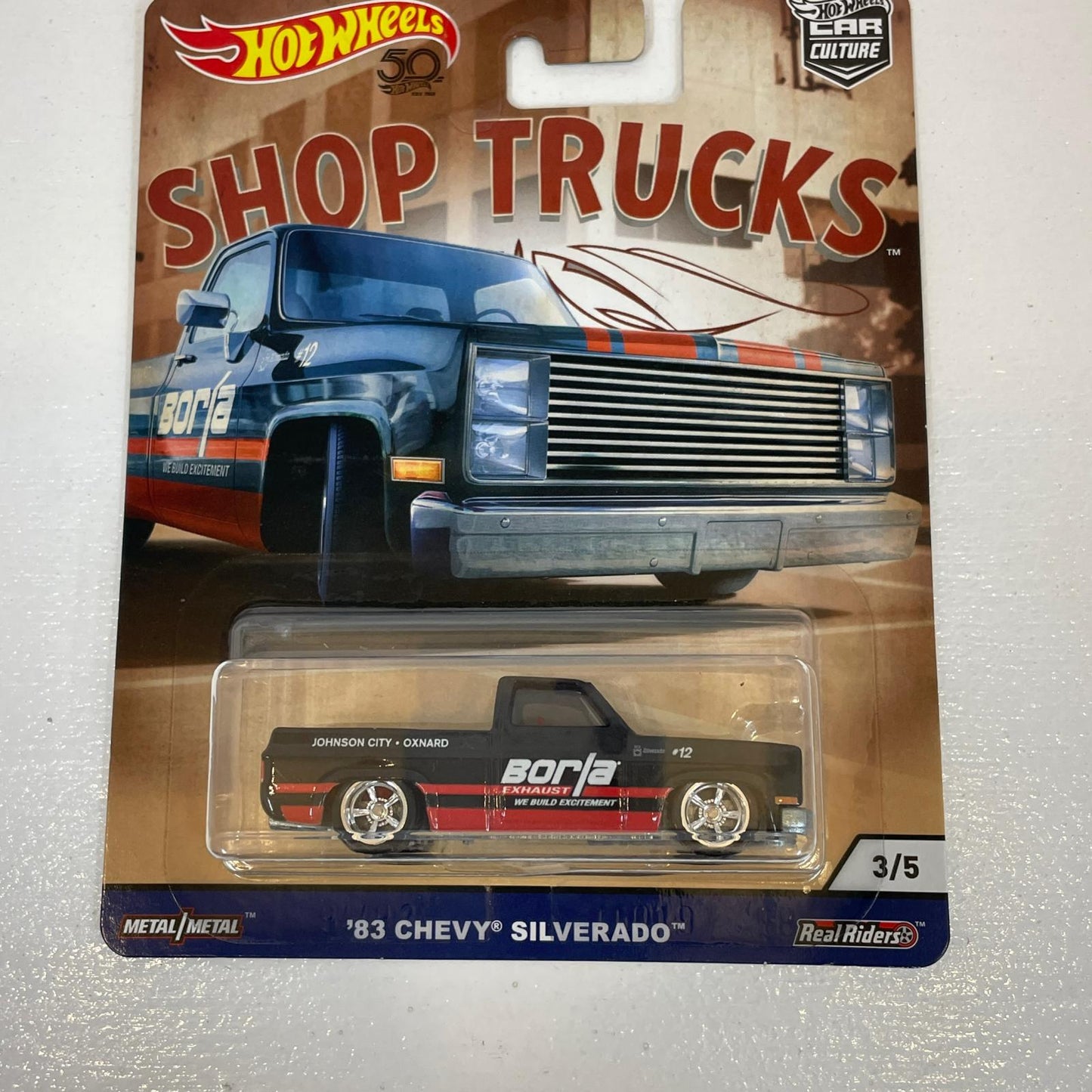 ホットウィール 50周年記念 カーカルチャーショップ トラック 83年式 シボレー シルバラード【尾張小牧店】