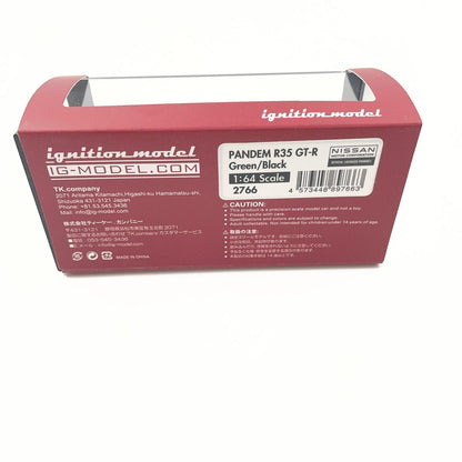 ignition model 1/64 PANDEM R35 GT-R Green/Black【IG2766】【尾張小牧店】