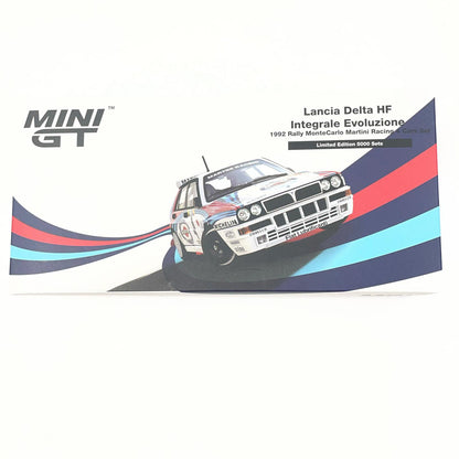 MINI GT MGTS0002 ランチア デルタ HF インテグラーレ エボルツィオーネモンテカルロラリー 1992 マルティニレーシング(左ハンドル)4台セット 【MGTS0002】【尾張小牧店】