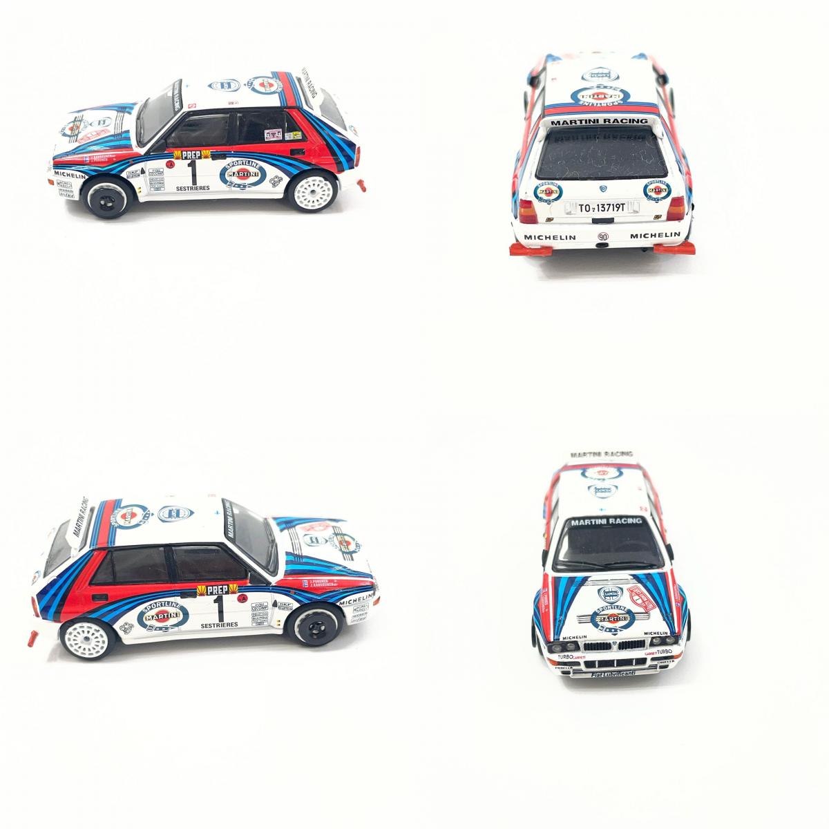 MINI GT MGTS0002 ランチア デルタ HF インテグラーレ エボルツィオーネモンテカルロラリー 1992 マルティニレーシング(左ハンドル)4台セット 【MGTS0002】【尾張小牧店】