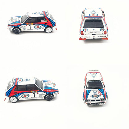 MINI GT MGTS0002 ランチア デルタ HF インテグラーレ エボルツィオーネモンテカルロラリー 1992 マルティニレーシング(左ハンドル)4台セット 【MGTS0002】【尾張小牧店】