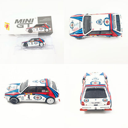 MINI GT MGTS0002 ランチア デルタ HF インテグラーレ エボルツィオーネモンテカルロラリー 1992 マルティニレーシング(左ハンドル)4台セット 【MGTS0002】【尾張小牧店】