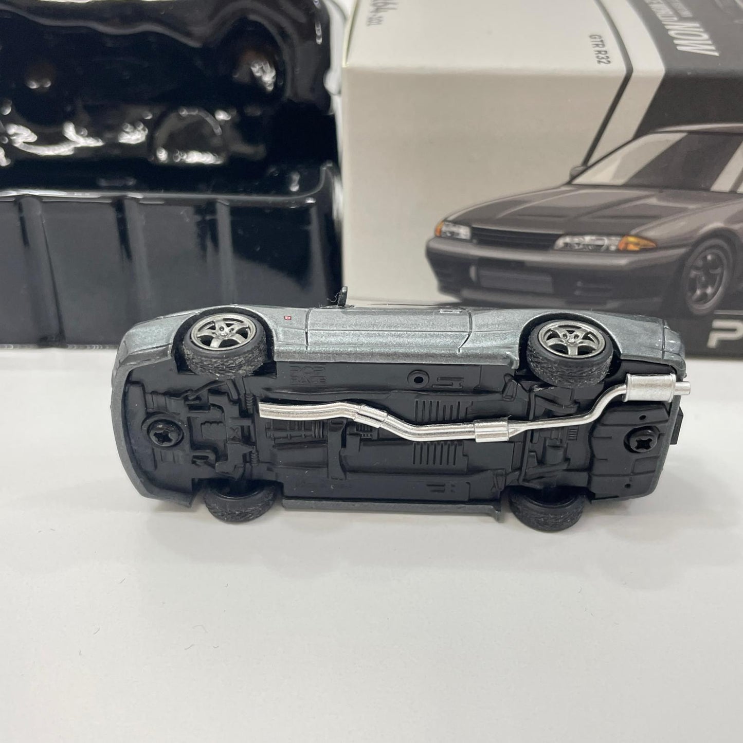 POP RACE 1/64 GT-R R32 GUN GREY METALLIC【尾張小牧店】
