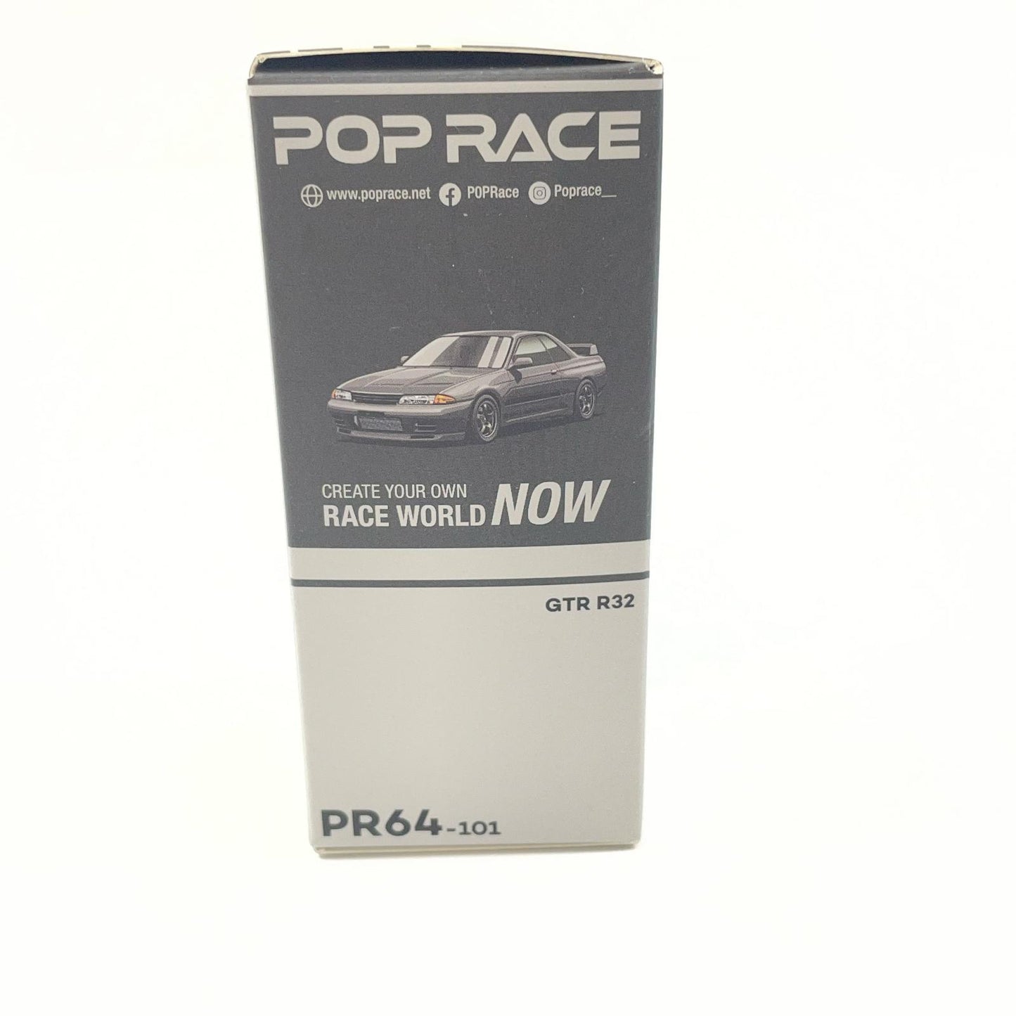 POP RACE 1/64 GT-R R32 GUN GREY METALLIC【尾張小牧店】
