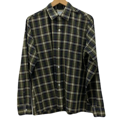 【中古】VINTAGE | ビンテージ ヴァン 60s　ヒューセン　オープンカラーシャツ　チェック柄長袖シャツ グリーン【尾張小牧店】
