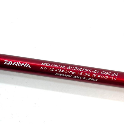 【釣り/つり/釣具/ロッド】Daiwa | ダイワ HEARTLAND ハートランド HL 6112ULRFS-SV AGS24 【尾張小牧店】