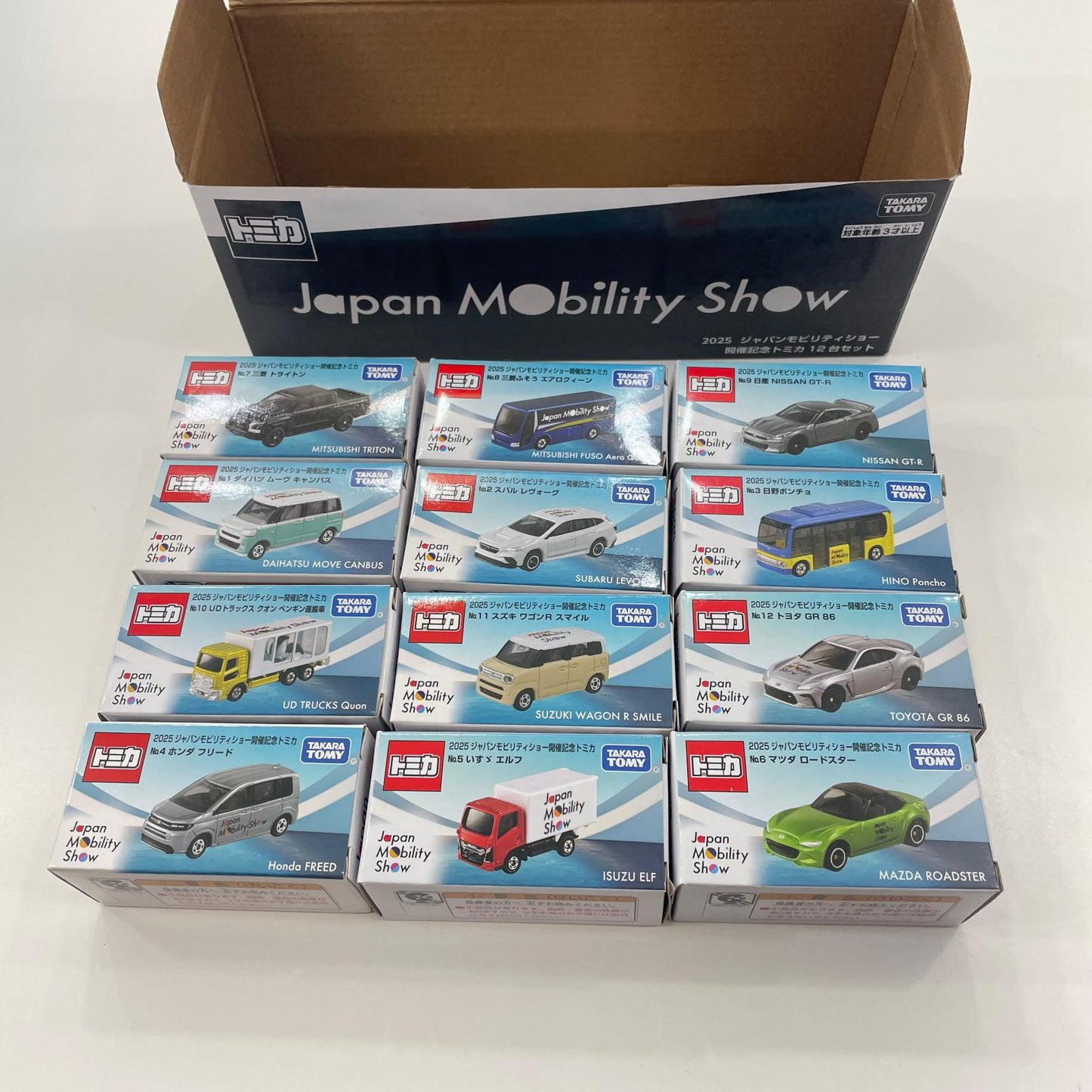 2025 JAPAN MOBILITY SHOW 開催記念トミカ 12台セット【尾張小牧店】