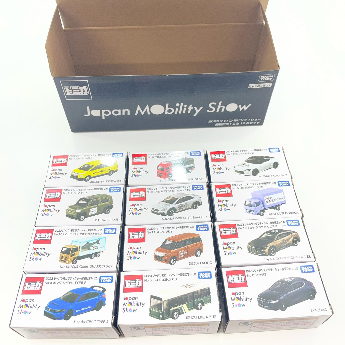 2023 JAPAN MOBILITY SHOW 開催記念トミカ 12台セット【尾張小牧店】