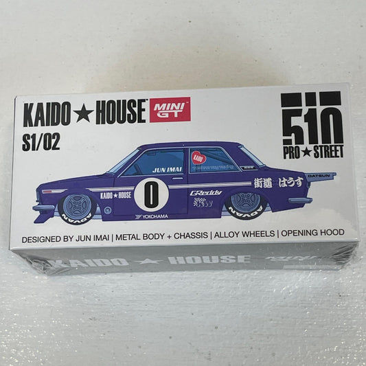 MINI GT KHMG002 ダットサン 510 Pro Street OG Purple KAIDO HOUSE(左ハンドル)【尾張小牧店】