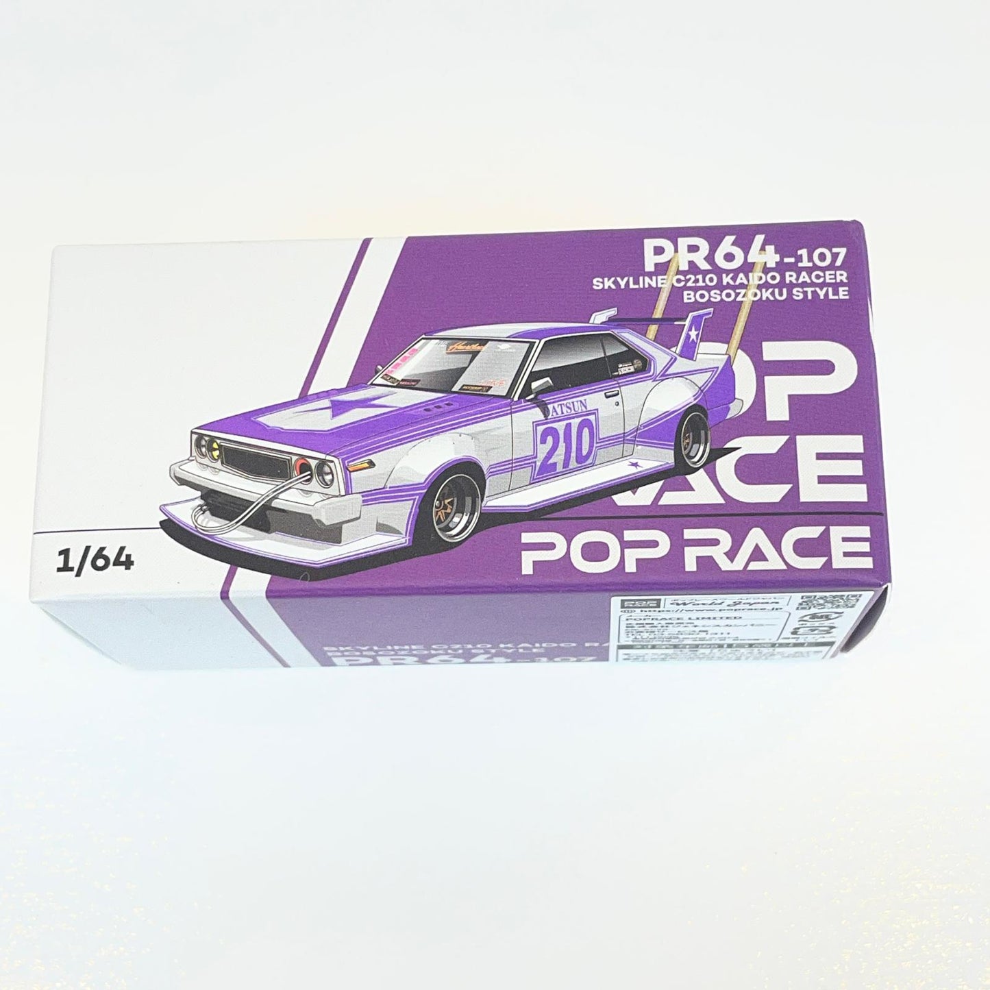 POP RACE SKYLINE C210 KAIDO RACER (BOSOZOKU STYLE) PURPLE CHROME/SILVER【尾張小牧店】