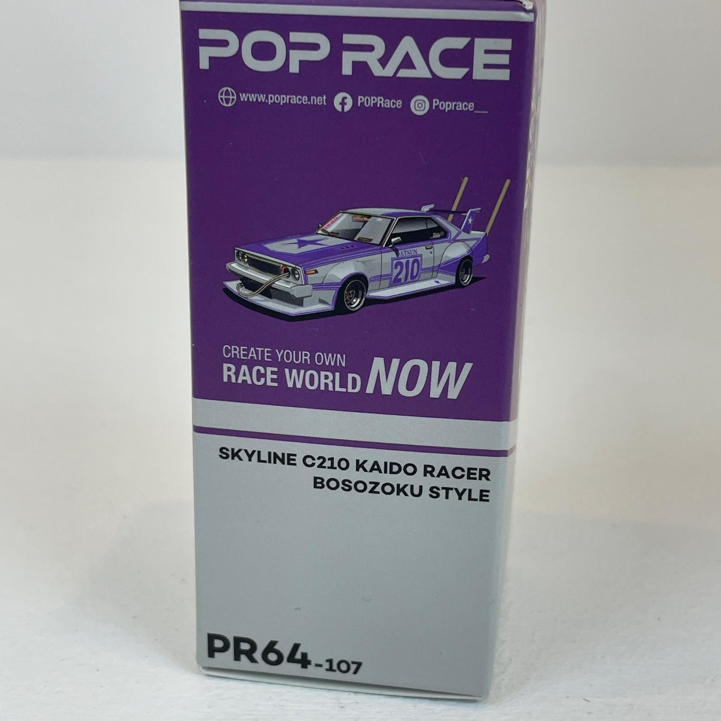 POP RACE SKYLINE C210 KAIDO RACER (BOSOZOKU STYLE) PURPLE CHROME/SILVER【尾張小牧店】