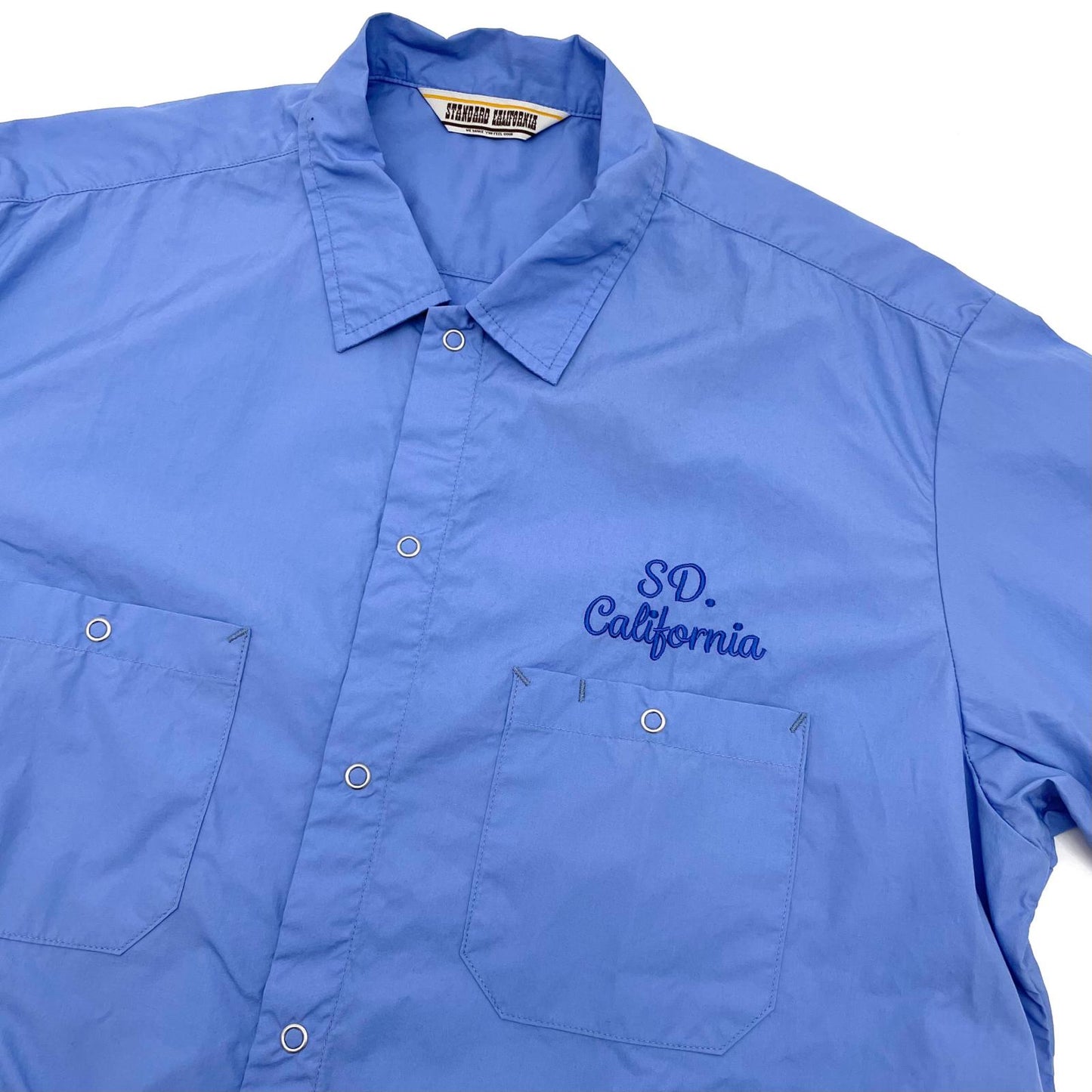 【中古】STANDARD CALIFORNIA | スタンダードカリフォルニア Dress Work Shirt Short Sleeve 半袖シャツ SHOSD220 ブルー サイズ：XL【尾張小牧店】