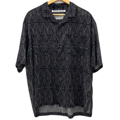 【中古】WHITE MOUNTAINEERING | ホワイトマウンテニアリング BANDANA PATTERN OPEN COLLAR SHIRT 半袖シャツ WM2671114 ブラック サイズ：1【尾張小牧店】