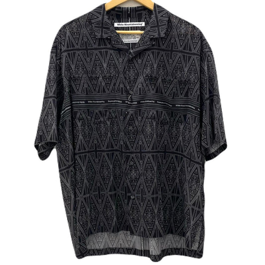 【中古】WHITE MOUNTAINEERING | ホワイトマウンテニアリング BANDANA PATTERN OPEN COLLAR SHIRT 半袖シャツ WM2671114 ブラック サイズ：1【尾張小牧店】