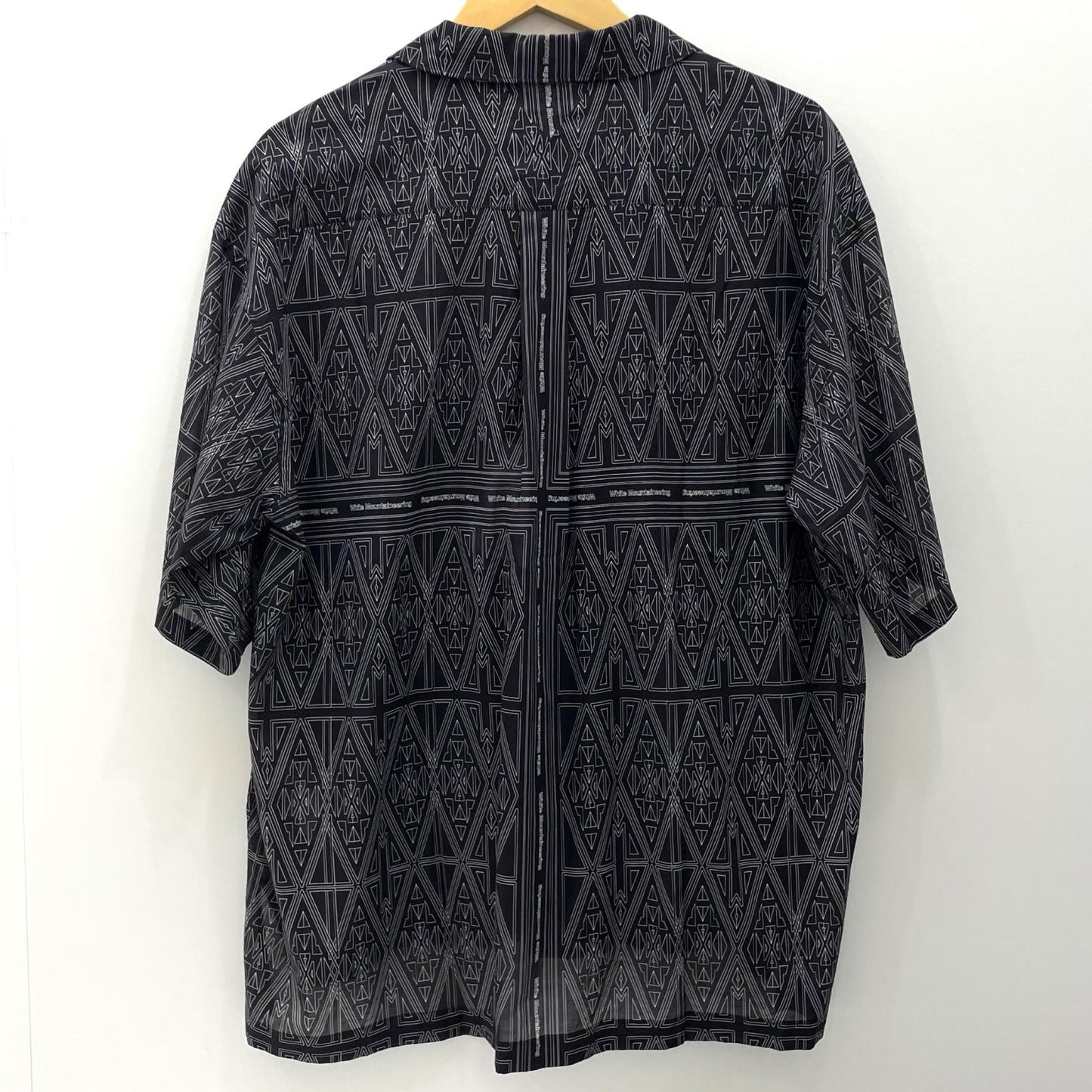 【中古】WHITE MOUNTAINEERING | ホワイトマウンテニアリング BANDANA PATTERN OPEN COLLAR SHIRT 半袖シャツ WM2671114 ブラック サイズ：1【尾張小牧店】