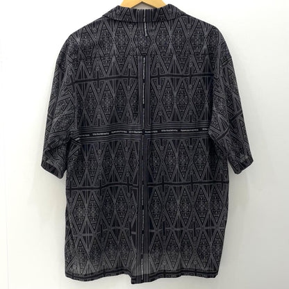 【中古】WHITE MOUNTAINEERING | ホワイトマウンテニアリング BANDANA PATTERN OPEN COLLAR SHIRT 半袖シャツ WM2671114 ブラック サイズ：1【尾張小牧店】