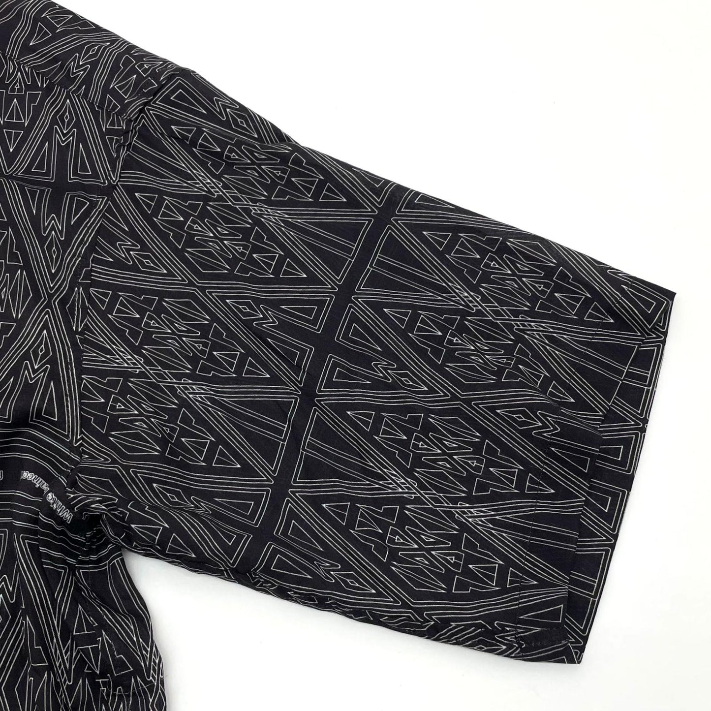 【中古】WHITE MOUNTAINEERING | ホワイトマウンテニアリング BANDANA PATTERN OPEN COLLAR SHIRT 半袖シャツ WM2671114 ブラック サイズ：1【尾張小牧店】