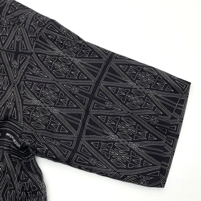 【中古】WHITE MOUNTAINEERING | ホワイトマウンテニアリング BANDANA PATTERN OPEN COLLAR SHIRT 半袖シャツ WM2671114 ブラック サイズ：1【尾張小牧店】