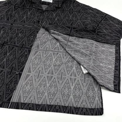 【中古】WHITE MOUNTAINEERING | ホワイトマウンテニアリング BANDANA PATTERN OPEN COLLAR SHIRT 半袖シャツ WM2671114 ブラック サイズ：1【尾張小牧店】