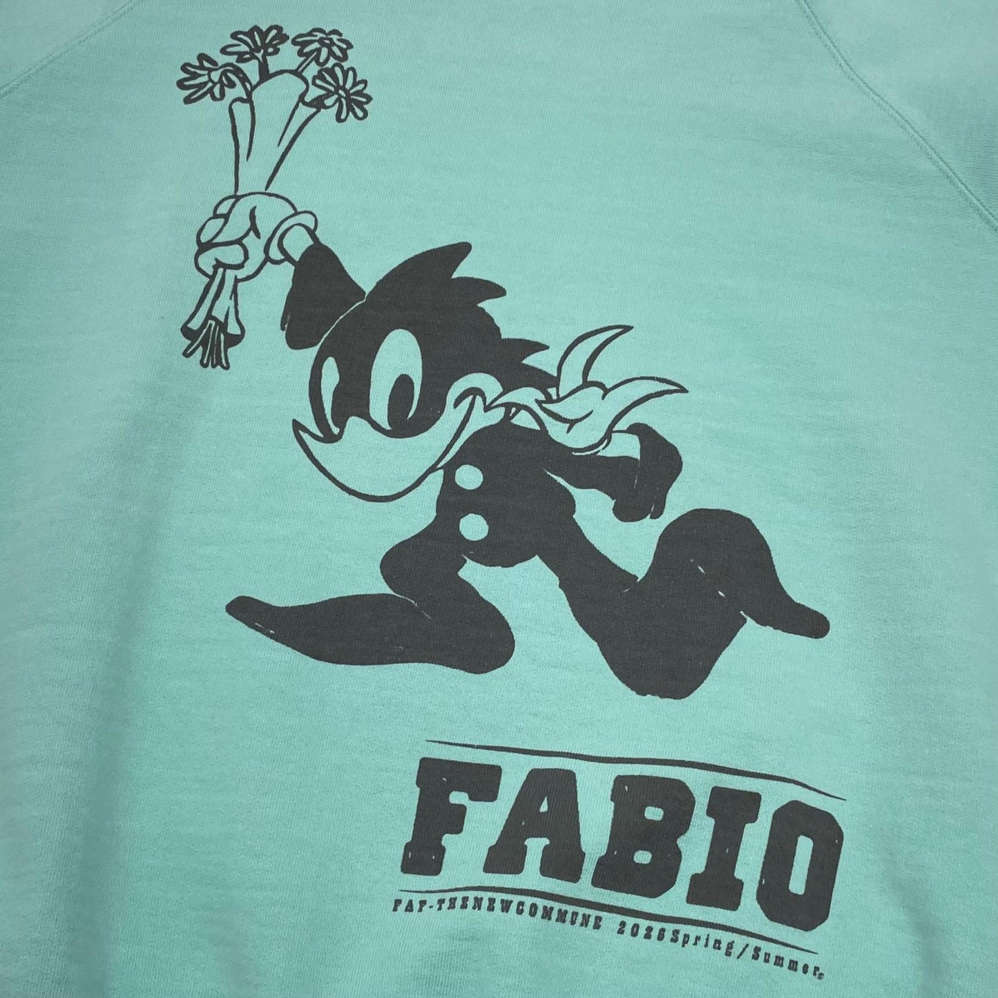 【中古】FAF/Fake As Flowers | エフエーエフ/フェイクアズフラワーズ Fabio Crewneck Sweat 長袖スウェット 4121216 ミントグリーン サイズ：3【尾張小牧店】