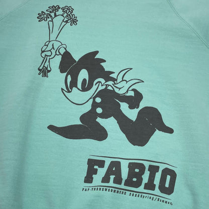 【中古】FAF/Fake As Flowers | エフエーエフ/フェイクアズフラワーズ Fabio Crewneck Sweat 長袖スウェット 4121216 ミントグリーン サイズ：3【尾張小牧店】