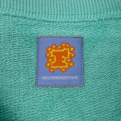【中古】FAF/Fake As Flowers | エフエーエフ/フェイクアズフラワーズ Fabio Crewneck Sweat 長袖スウェット 4121216 ミントグリーン サイズ：3【尾張小牧店】