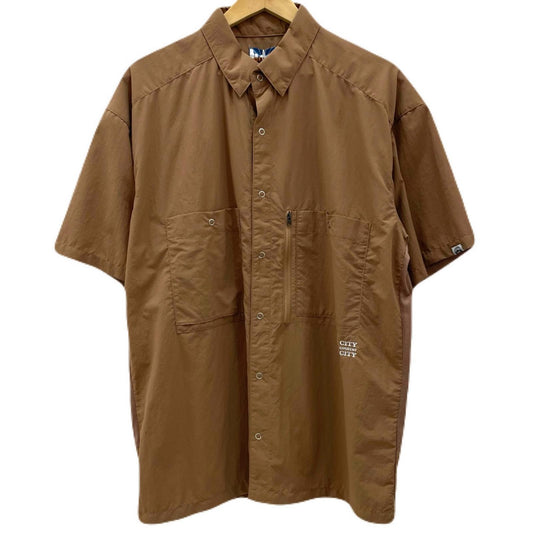 【中古】 TASLAN NYLON S/S SHIRT 半袖シャツ CCC-261W002 ブラウン サイズ：L【尾張小牧店】
