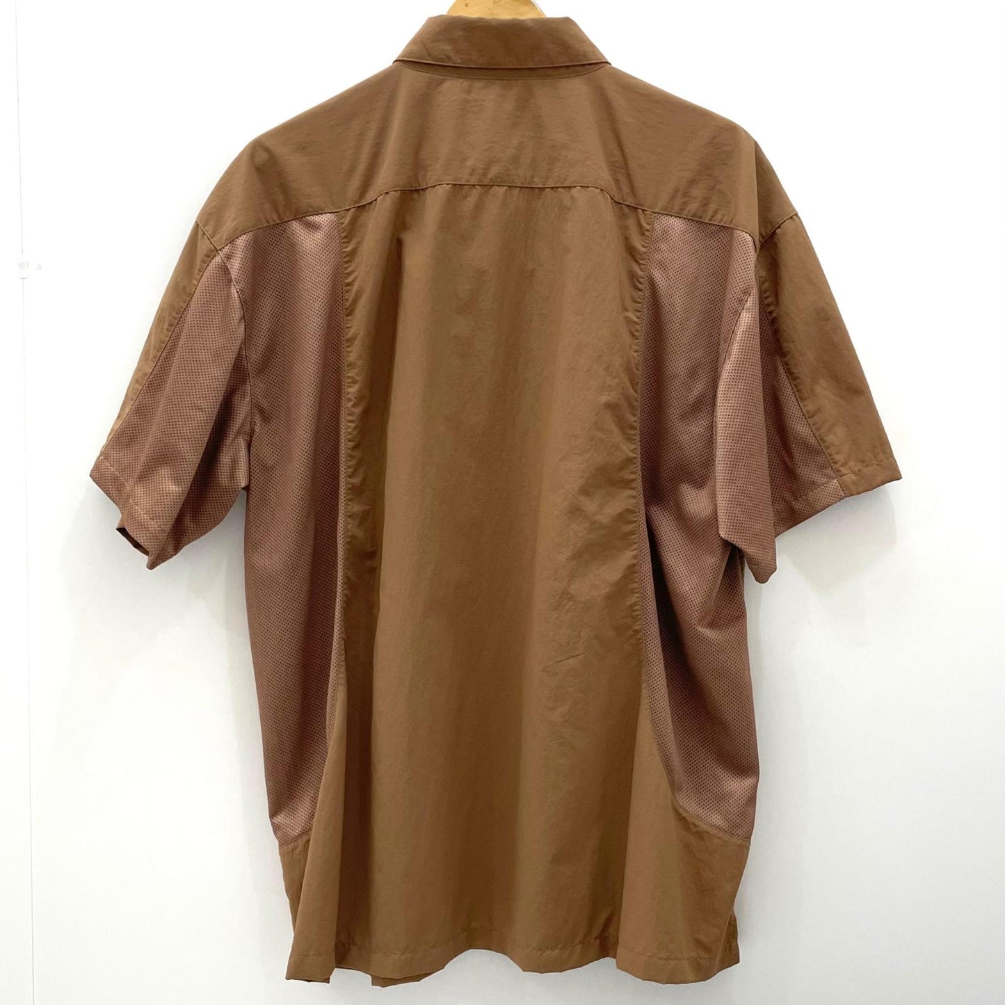 【中古】 TASLAN NYLON S/S SHIRT 半袖シャツ CCC-261W002 ブラウン サイズ：L【尾張小牧店】
