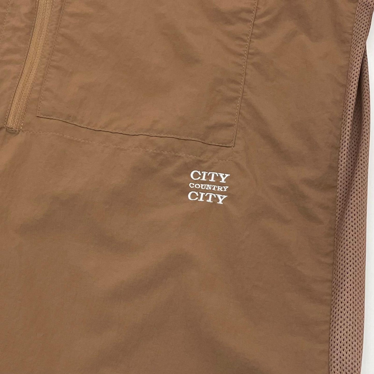 【中古】 TASLAN NYLON S/S SHIRT 半袖シャツ CCC-261W002 ブラウン サイズ：L【尾張小牧店】