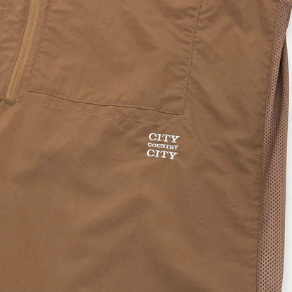 【中古】 TASLAN NYLON S/S SHIRT 半袖シャツ CCC-261W002 ブラウン サイズ：L【尾張小牧店】