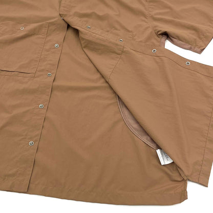 【中古】 TASLAN NYLON S/S SHIRT 半袖シャツ CCC-261W002 ブラウン サイズ：L【尾張小牧店】