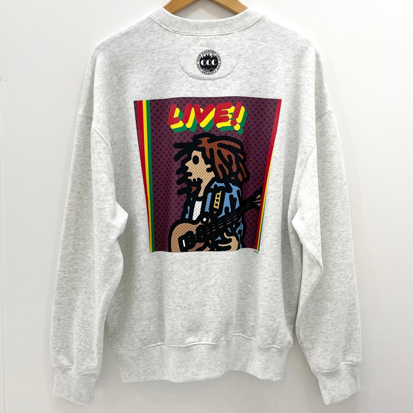 【中古】CITY COUNTRY CITY | シティーカントリーシティー　26SS BOB MARLEY SWEAT SHIRT 長袖スウェット CCC-261C004 グレー サイズ：M【尾張小牧店】