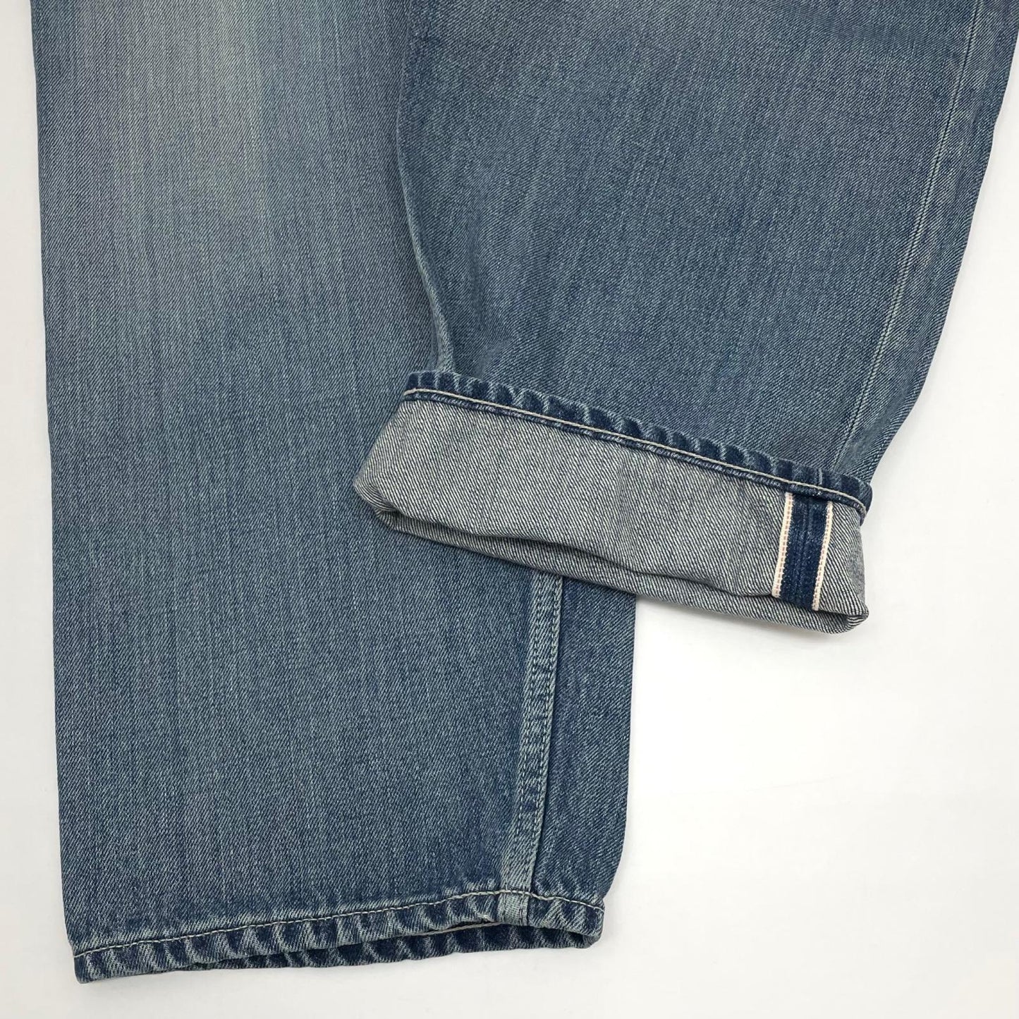 【中古】Graphpaper | グラフペーパー Selvage Denim Two Tuck Tapered Pants デニムパンツ GU261-40060LB ブルー サイズ：1【尾張小牧店】