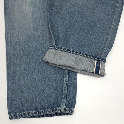 【中古】Graphpaper | グラフペーパー Selvage Denim Two Tuck Tapered Pants デニムパンツ GU261-40060LB ブルー サイズ：1【尾張小牧店】