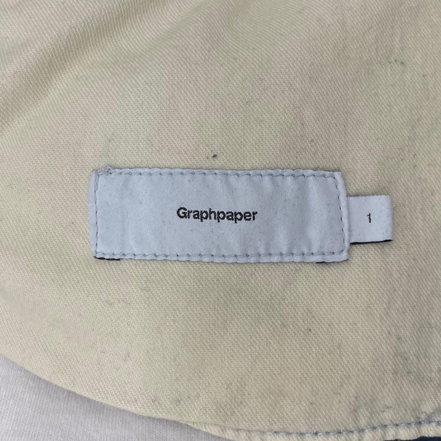 【中古】Graphpaper | グラフペーパー Selvage Denim Two Tuck Tapered Pants デニムパンツ GU261-40060LB ブルー サイズ：1【尾張小牧店】