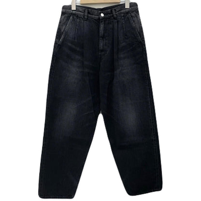 【中古】Graphpaper | グラフペーパー Selvage Denim Two Tuck Tapered Pants デニムパンツ GU261-40060DB ブラック サイズ：1【尾張小牧店】
