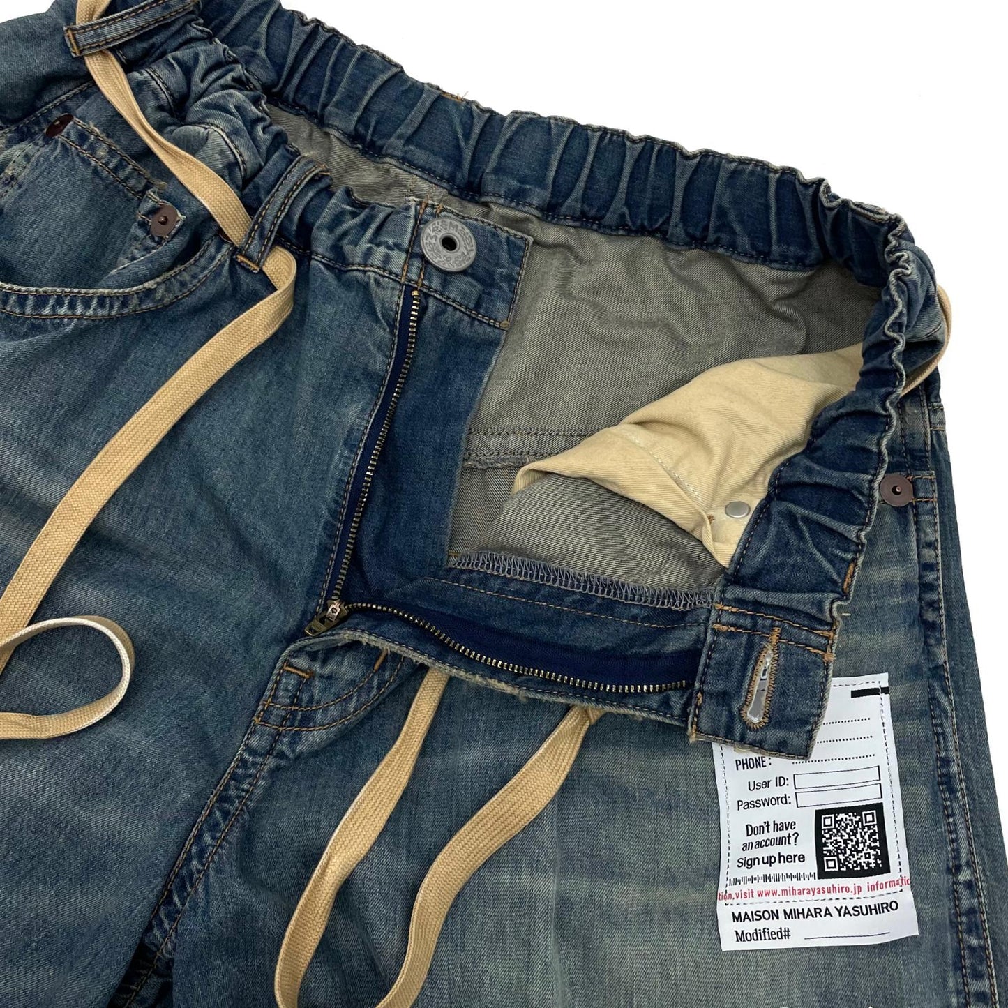 【中古】MIHARA YASUHIRO | ミハラヤスヒロ Kids Sticker Printed Wide Denim Pants デニムパンツ K16PT342-0 ブルー サイズ：36【尾張小牧店】