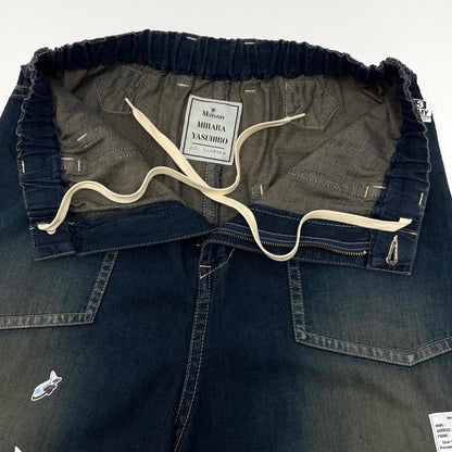 【中古】MIHARA YASUHIRO | ミハラヤスヒロ Kids Sticker Printed Baker Denim Pants デニムパンツ J16PT124-0 ブルー サイズ：46【尾張小牧店】