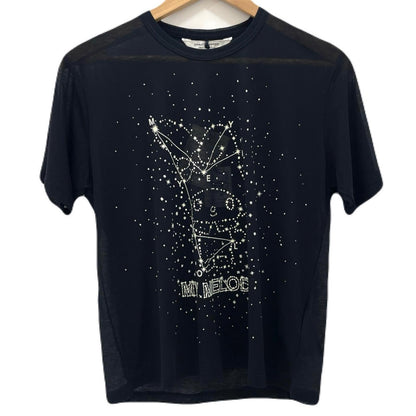 【中古】beautiful people | ビューティフルピープル　26SS MY MELODY&KUROMI 80/1 ELS jersey T シースルー半袖Ｔシャツ 1616310002 ブラック サイズ：36【尾張小牧店】