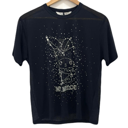 【中古】beautiful people | ビューティフルピープル　26SS MY MELODY&KUROMI 80/1 ELS jersey T シースルー半袖Ｔシャツ 1616310002 ブラック サイズ：36【尾張小牧店】