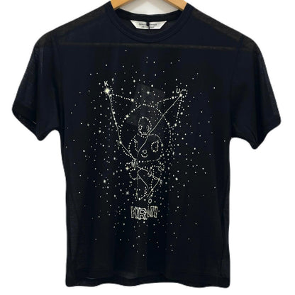 【中古】beautiful people | ビューティフルピープル　26SS MY MELODY&KUROMI 80/1 ELS jersey T シースルー半袖Ｔシャツ 1616310002 ブラック サイズ：36【尾張小牧店】