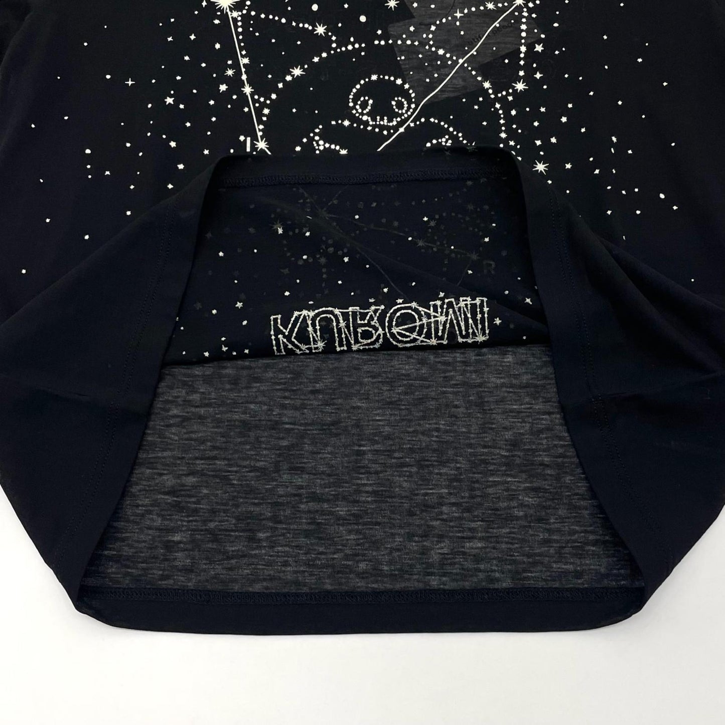 【中古】beautiful people | ビューティフルピープル　26SS MY MELODY&KUROMI 80/1 ELS jersey T シースルー半袖Ｔシャツ 1616310002 ブラック サイズ：36【尾張小牧店】